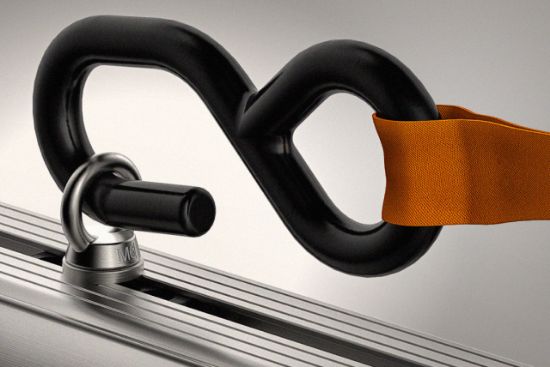 Van Guard 2.5m Ratchet Strap and Pair of Eye Bolts - Pack of 2