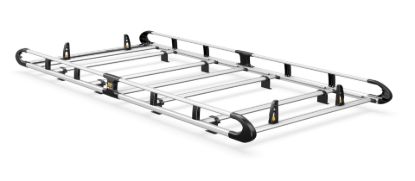 Van Guard ULTI Rack+ (Aluminium) - 6 Bar Roof Rack for Volkswagen T6 Transporter 2015-2024 | L1 | H1 | Twin Rear Doors
