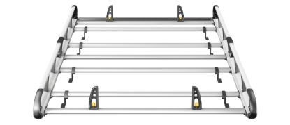 Picture of Van Guard ULTI Rack+ (Aluminium) - 6 Bar Roof Rack for Volkswagen T6 Transporter 2015-2024 | L1 | H1 | Twin Rear Doors | VGUR-205