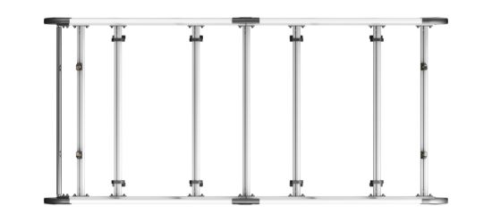 Picture of Van Guard ULTI Rack+ (Aluminium) - 6 Bar Roof Rack for Volkswagen T6 Transporter 2015-2024 | L1 | H1 | Twin Rear Doors | VGUR-205
