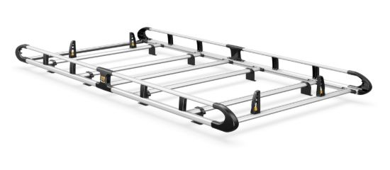 Van Guard ULTI Rack+ (Aluminium) - 6 Bar Roof Rack for Volkswagen T6 Transporter 2015-2024 | L1 | H1 | Tailgate