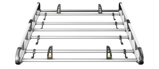 Picture of Van Guard ULTI Rack+ (Aluminium) - 6 Bar Roof Rack for Volkswagen T6 Transporter 2015-2025 | L1 | H1 | Tailgate | VGUR-206