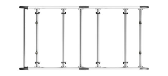 Picture of Van Guard ULTI Rack+ (Aluminium) - 6 Bar Roof Rack for Volkswagen T6 Transporter 2015-2024 | L1 | H1 | Tailgate | VGUR-206