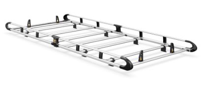 Van Guard ULTI Rack+ (Aluminium) - 7 Bar Roof Rack for Volkswagen T6 Transporter 2015-2024 | L2 | H1 | Twin Rear Doors