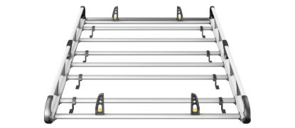 Picture of Van Guard ULTI Rack+ (Aluminium) - 7 Bar Roof Rack for Volkswagen T6 Transporter 2015-2024 | L2 | H1 | Twin Rear Doors | VGUR-207