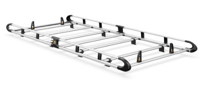 Van Guard ULTI Rack+ (Aluminium) - 7 Bar Roof Rack for Volkswagen T6 Transporter 2015-2024 | L2 | H1 | Tailgate