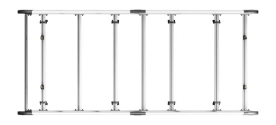 Picture of Van Guard ULTI Rack+ (Aluminium) - 7 Bar Roof Rack for Volkswagen T6 Transporter 2015-2024 | L2 | H1 | Tailgate | VGUR-208