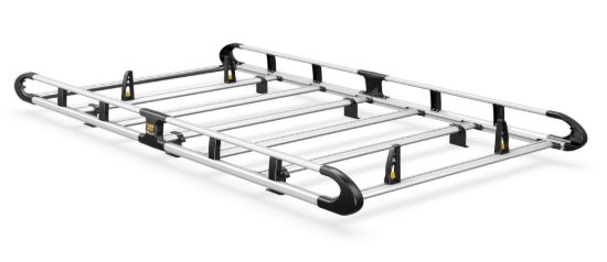 Van Guard ULTI Rack+ (Aluminium) - 6 Bar Roof Rack for Volkswagen T7 Transporter 2025-Onwards | L1 | H1 | Twin Rear Doors