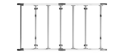 Picture of Van Guard ULTI Rack+ (Aluminium) - 6 Bar Roof Rack for Volkswagen T7 Transporter 2024-Onwards | L1 | H1 | Twin Rear Doors | VGUR-292