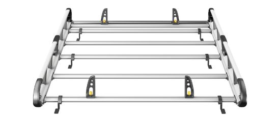 Picture of Van Guard ULTI Rack+ (Aluminium) - 6 Bar Roof Rack for Ford Transit Custom 2023-Onwards | L1 | H1 | Tailgate | VGUR-296