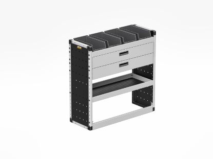 Picture of Van Guard Gold Trade Van Racking Package - Nearside for Volkswagen T7 Transporter 2025-Onwards | L1 | H1 | TVR-G-008-NS