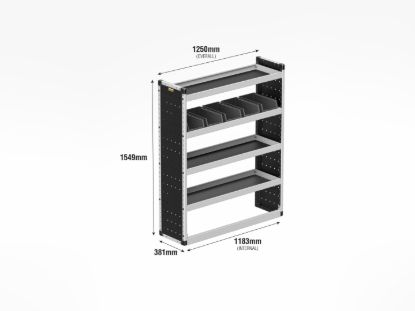 Picture of Van Guard Silver Trade Van Racking Package - Nearside for Renault Master 2025-Onwards | L3 | H2 | TVR-S-007-NS