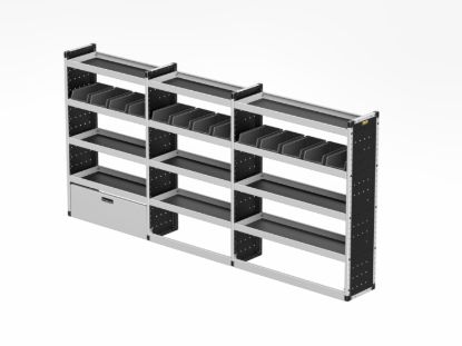 Picture of Van Guard Silver Trade Van Racking Package - Offside for Renault Master 2025-Onwards | L3 | H2 | TVR-S-007-OS