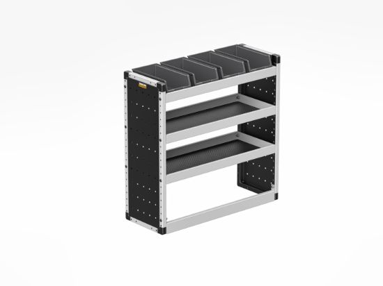 Picture of Van Guard Silver Trade Van Racking Package - Nearside for Volkswagen T6 Transporter 2015-2024 | L1 | H1 | TVR-S-017-NS