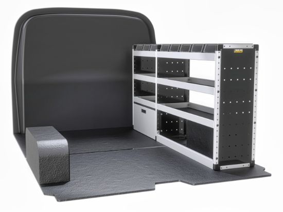 Picture of Van Guard Silver Trade Van Racking Package - Complete Kit for Volkswagen T6 Transporter 2015-2024 | L1 | H1 | TVR-S-017