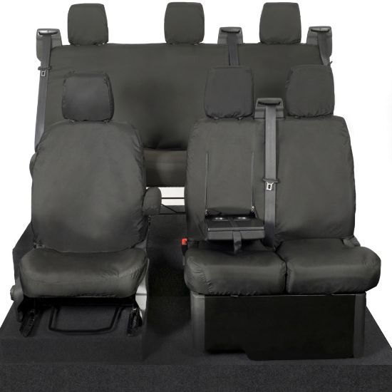 Ford Transit Custom (2013-2023) Tailored PU Front & Rear Seat Covers