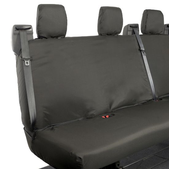 Picture of UK Custom Covers Ford Transit Custom (2013-2023) Tailored PU Rear Seat Covers | SC131