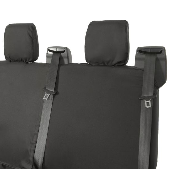 Picture of UK Custom Covers Ford Transit Custom (2013-2023) Tailored PU Rear Seat Covers | SC131