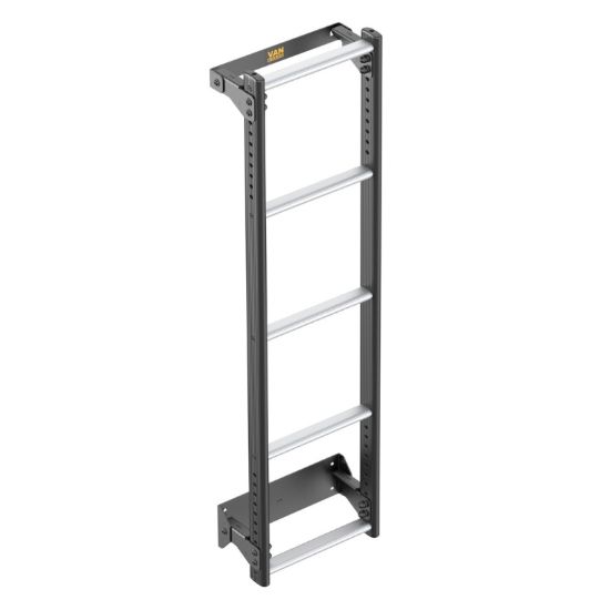 Van Guard ULTI Ladder with Bespoke Fitting Kit for Ford Transit Custom 2023-Onwards | L1, L2 | H1 | Twin Rear Doors