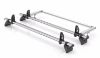 Picture of Rhino 2 KammBar Fleet Steel Roof Bars with Roller Bundle for Volkswagen T6 Transporter 2015-2025 | L1 | H1 | Tailgate | T52FL#KR22