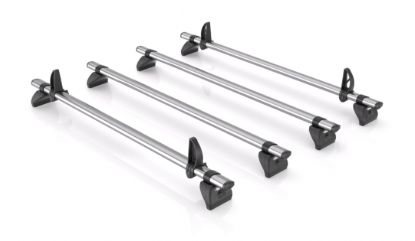Rhino 5 KammBar Fleet Steel Roof Bars and 4 free load stops for Renault Master 2024-Onwards | L3 | H2 | Twin Rear Doors