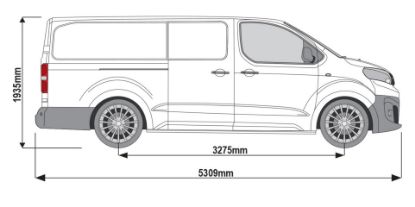 Picture of Rhino TowStep Black - With Connect+ *6 sensors - POST 2024 FACELIFT for Citroen Dispatch 2016-Onwards | L3 | H1 | TS11BOEF