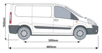 Picture of Rhino KammBar Roller for Fiat Scudo 2007-2016 | L1 | H1 | Twin Rear Doors | BR28