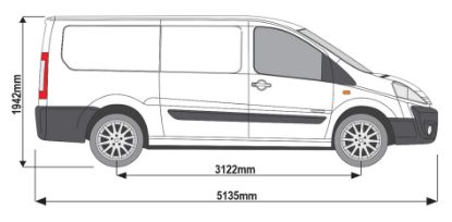 Picture of Rhino TowStep Yellow - No Reversing Sensors for Fiat Scudo 2007-2016 | L2 | H1 | TS11Y