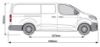 Picture of Rhino 2 KammBar Black Roof Bars and 4 free load stops for Fiat Scudo 2022-Onwards | L1 | H1 | JC2BA