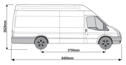Picture of Rhino TowStep Black - No Reversing Sensors for Ford Transit 2000-2014 | L4 | H3 | Twin Rear Doors | TS11B