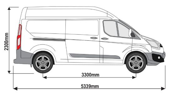 Vehicle Image Transit Custom 2013-2023 L2 H2