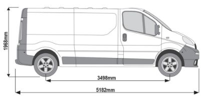 Picture of Rhino KammBar Roller for Renault Trafic 2001-2014 | L2 | H1 | Tailgate | BR22