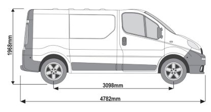 Picture of Rhino KammBar Roller for Renault Trafic 2001-2014 | L1 | H1 | Twin Rear Doors | BR29