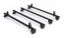 Picture of Rhino 4 KammBar Black Roof Bars and 4 free load stops for Volkswagen T5 Transporter 2002-2015 | L2 | H1 | T54BA