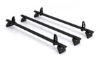 Picture of Rhino 3 KammBar Black Roof Bars and 4 free load stops for Vauxhall Vivaro 2014-2019 | L1 | H2 | VA3BA