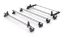 Picture of Rhino 4 KammBar Fleet Steel Roof Bars with Roller Bundle for Vauxhall Vivaro 2001-2014 | L1 | H1 | Twin Rear Doors | MB4FL#BR29