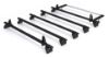 Picture of Rhino 5 KammBar Black Roof Bars with Roller Bundle for Renault Master 2024-Onwards | L2 | H2 | Twin Rear Doors | QD5BA#BR39