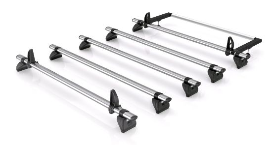 Picture of Rhino 5 KammBar Fleet Steel Roof Bars with Roller Bundle for Renault Master 2024-Onwards | L2 | H2 | Twin Rear Doors | QD5FL#BR39