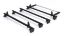 Rhino 4 KammBar Black Roof Bars with Roller Bundle for MAN TGE 2017-Onwards | L3 | H2 | Twin Rear Doors