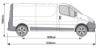 Picture of Rhino 2 KammBar Fleet Steel Roof Bars with Roller Bundle for Renault Trafic 2001-2014 | L2 | H1 | Tailgate | MA2FL#BR22