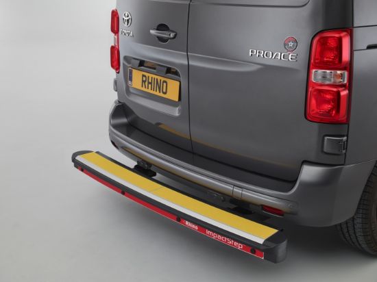 Picture of Rhino ImpactStep Rear step with shock absorbers - with Connect+ for Nissan Interstar 2025-Onwards | L3 | H3 | Twin Rear Doors | IMC44