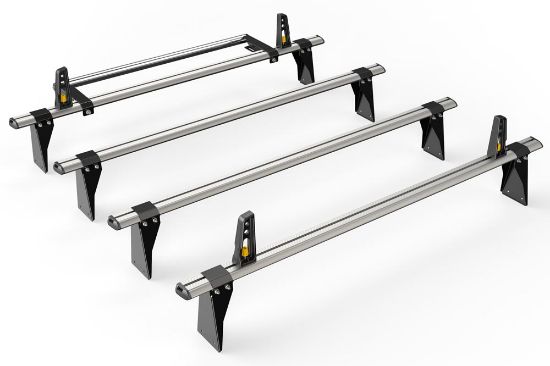 Picture of Van Guard 4 UltiBar+ Roof Bars with Roller Bundle for Land Rover Defender 1983-2016 | VG281-4#VGR-24