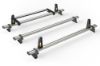 Picture of Van Guard 3 UltiBar+ Roof Bars with Roller Bundle for Ford Transit Connect 2013-2024 | L2 | H1 | Twin Rear Doors | VG309-3LWB#VGR-07