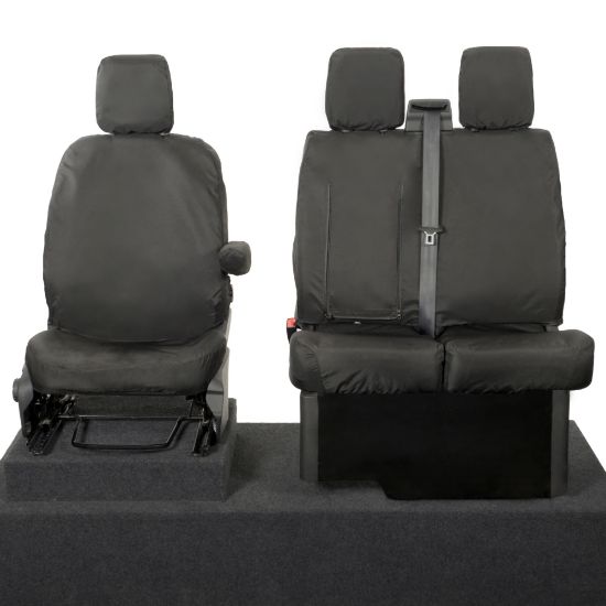 Picture of UK Custom Covers Ford Transit Custom (2013-2023) Tailored PU Front Seat Covers | SC102
