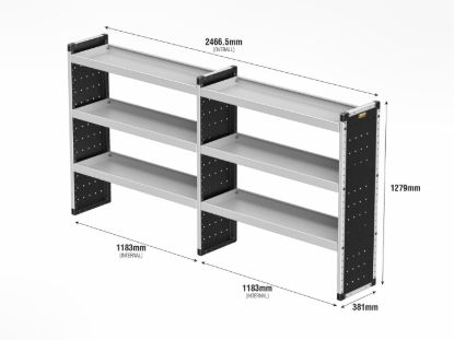 Picture of Van Guard Bronze Trade Van Racking Package - Offside for Maxus Deliver 7 2023-Onwards | L2 | H2 | TVR-B-005-OS