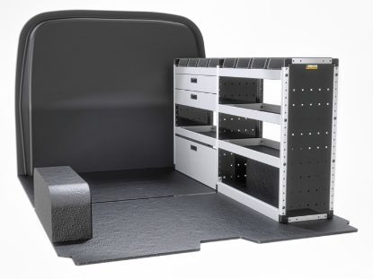 Picture of Van Guard Gold Trade Van Racking Package - Offside for Maxus Deliver 7 2023-Onwards | L1 | H1 | TVR-G-008-OS