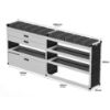 Picture of Van Guard Gold Trade Van Racking Package - Complete Kit for Maxus Deliver 7 2023-Onwards | L2 | H1 | TVR-G-016