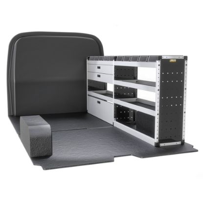 Picture of Van Guard Gold Trade Van Racking Package - Offside for Maxus Deliver 7 2023-Onwards | L2 | H1 | TVR-G-016-OS