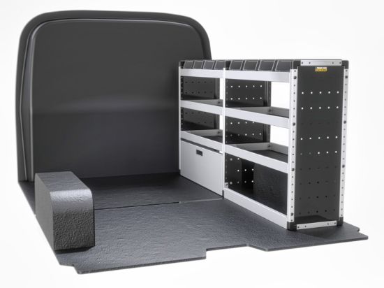 Picture of Van Guard Silver Trade Van Racking Package - Offside for Maxus Deliver 7 2023-Onwards | L1 | H1 | TVR-S-008-OS