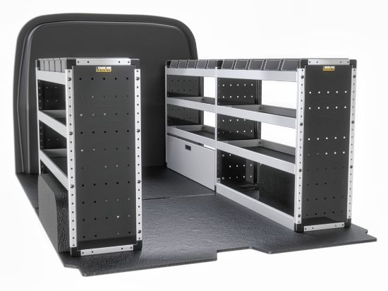 Picture of Van Guard Silver Trade Van Racking Package - Complete Kit for Maxus Deliver 7 2023-Onwards | L2 | H1 | TVR-S-016